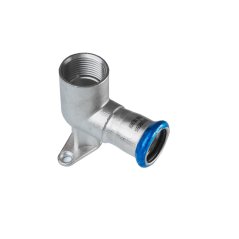 Nerezové koleno PREX 90° adaptér nástěnný dlouhý22xRp3/4