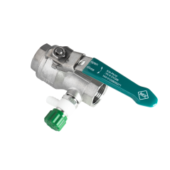 Nerezový kulový kohout PREX dvoudílný plnoprůtokový s vypouštěním Rp1/2